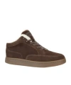 Kenzo '-dome' Sneakers In Suede And Shearling In Brown