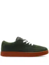 Kenzo Dome Suede Low-top Sneakers In Green