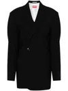 Kenzo Double-breasted Tailored Blazer In Black