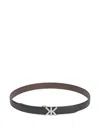 Kenzo Double K Reversible Belt In White