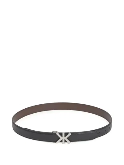 Kenzo Double K Reversible Belt In White