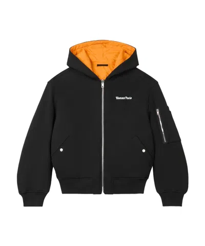 Kenzo Double-sided Pilot Jacket In Black