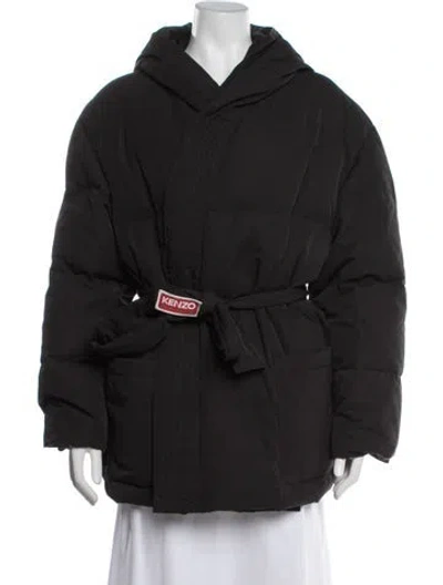 Pre-owned Kenzo Down Coat W/ Tags In Black