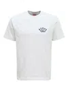 Kenzo White T-shirt With Logo On The Front And Maxi Logo On The Back