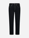 Kenzo Drawn Varsity Straight-leg Jeans In Black
