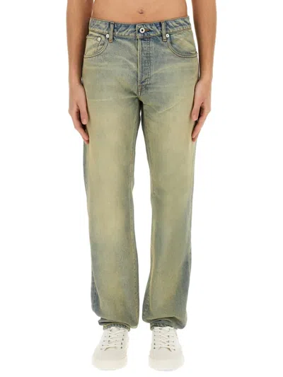 Kenzo Slim Fit Varsity Denim Jeans In Blue