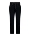 Kenzo Drawn Varsity Straight-leg Jeans In Black