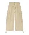 Kenzo Drawstring Casual Pants In Nude