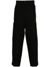Kenzo Drawstring-fastening Trousers In Black