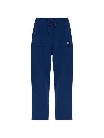 Kenzo Drawstring Pocket Trousers In Blue