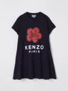 Kenzo Dress  Kids Kids Color Blue In Black