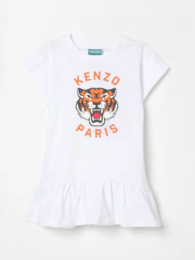 Kenzo Dress  Kids Kids Color White