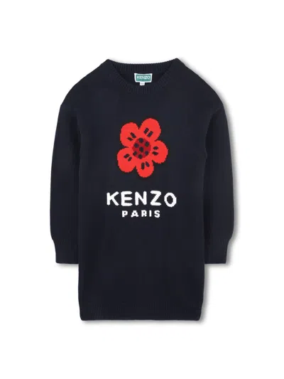Kenzo Dress With Logo In Black