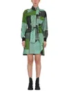Kenzo Women Dress With Paisley Pattern In Green