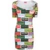 Kenzo Synthetic Fibers Dress In Green/multicolour