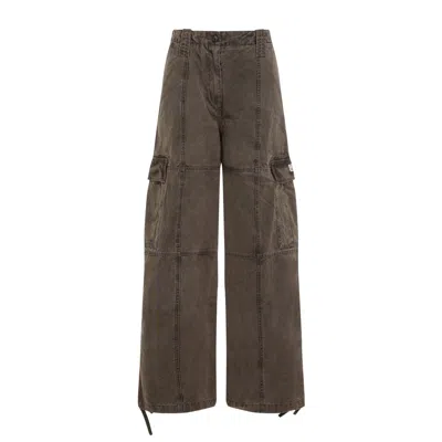 Kenzo Dyed Canvas Cargo Pants Women In Multicolor