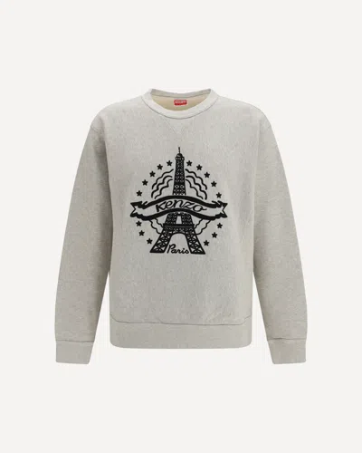 Kenzo Eiffel Tower Design Cotton Sweatshirt In Multi