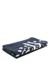 Kenzo Eiffel Tower-jacquard Beach Towel In Blue