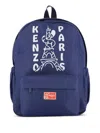 Kenzo Eiffel Tower-print Backpack In Blue