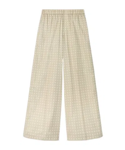 KENZO KENZO WEAVE TWILL WIDE-LEG PYJAMA PANTS