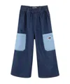Kenzo Elastic Waist Jeans In Blue