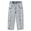 Kenzo Elastic Waist Jeans In Gray