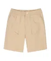 Kenzo Elastic Waist Shorts In Neutral