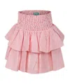 Kenzo Ruffled Skirt In Pink