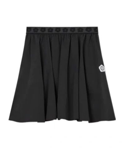 Kenzo Elastic Waist Skirt In Black