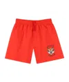 Kenzo Elastic Waist Swimming Trunks In Red
