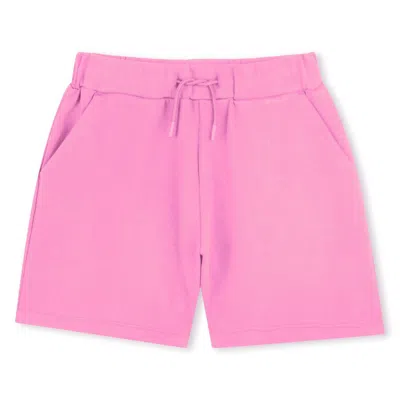 Kenzo Elasticated-waist Cotton Shorts In Pink