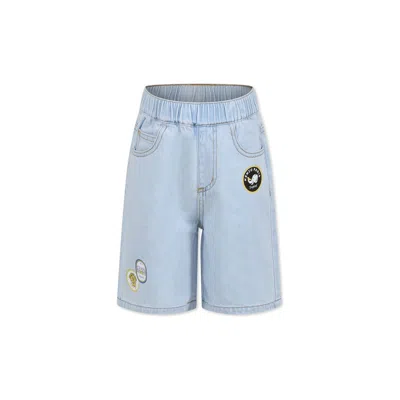 Kenzo Elasticated Waistband Shorts In Blue