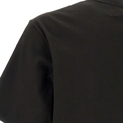 Kenzo Elephant Flag Classic Cotton T-shirt In Black