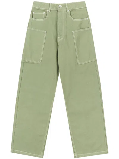 Kenzo Elephant Flag "green" Cargo Pants