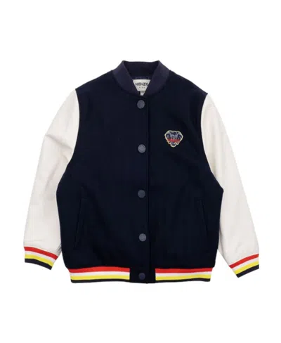 Kenzo Elephant-graphic Bomber Jacket In Black