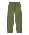 Kenzo ' Elephant Logo' Embroidered Cargo Jogpants In Coated Cotton