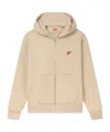 Kenzo ' Elephant Logo' Embroidered Full-zip Hoodie In Cotton
