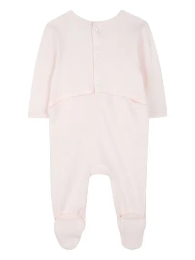 Kenzo Elephant-print Babygrow Set In Pink