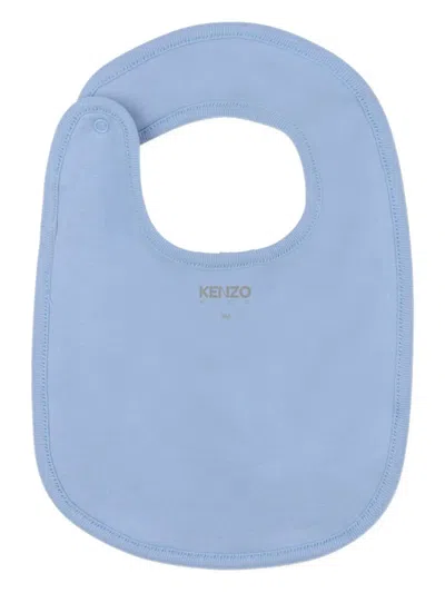 Kenzo Elephant-print Babygrow Set In Blue