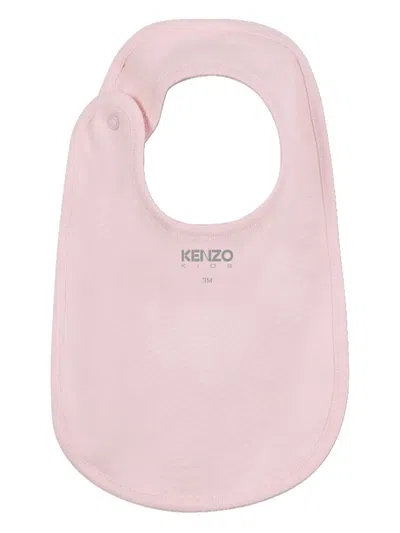 Kenzo Elephant-print Babygrow Set In Pink