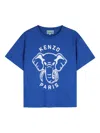 Kenzo Elephant-print T-shirt In Blue