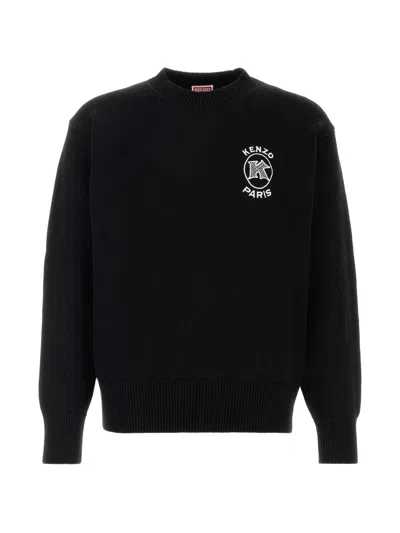 Kenzo Emblem Crewneck Jumper In Black