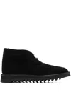 Kenzo Embossed-logo Detail Boots In Black