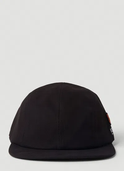 Kenzo Embroidered Cap In Black