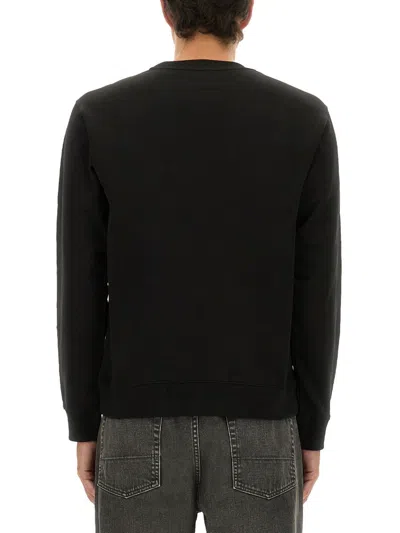 Kenzo Embroidered Crew Neck Sweatshirt In Black