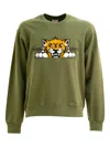 Kenzo Silm Fit Sweatshirt In Green