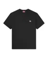Kenzo Embroidered Crewneck T-shirt In Black