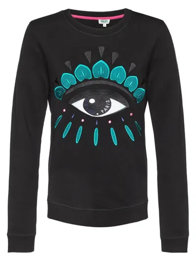 Pre-owned Kenzo Embroidered-eye Motif T-shirt