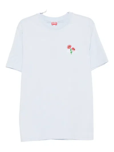Kenzo Embroidered Flower T-shirt In White