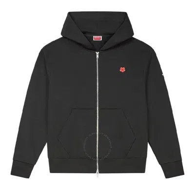 Kenzo Embroidered Flower Zip-up Sweater